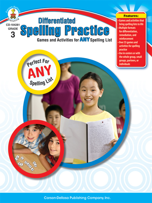Title details for Differentiated Spelling Practice, Games and Activities for Any Spelling List, Grade 3 by Carson Dellosa Education - Available